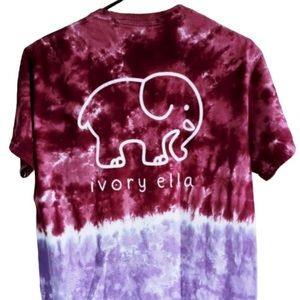 IVORY ELLA Women’s Tie Dye Top Cute Elephant Cotton T-Shirt